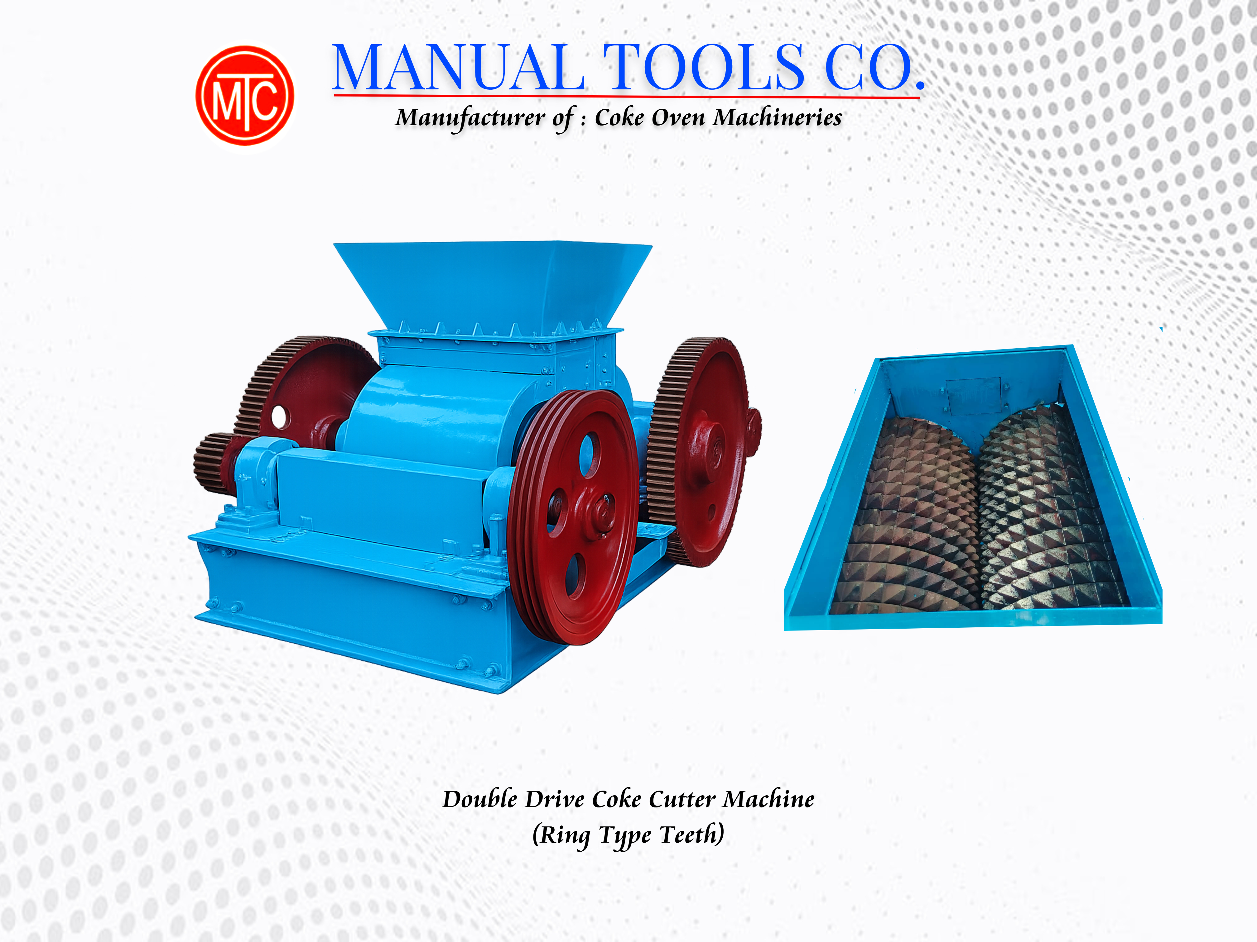 Double Drive Coke Cutter Machine Ring Type